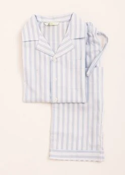 Sunday Papers Pyjamas (2-10yrs) -Fashion Pajama Shop blue striped cotton pyjamas