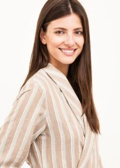 Hazy Days Linen Dressing Gown -Fashion Pajama Shop cotton linen dressing gown