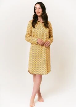 Halcyon Days Nightshirt -Fashion Pajama Shop cotton sateen nightshirt hd