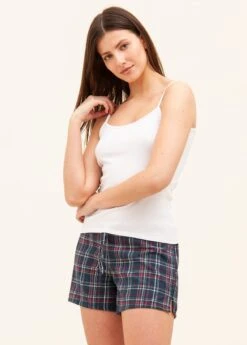 Tobermory Check Wool Blend Pyjama Shorts
