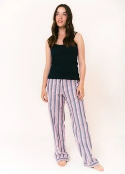 Southsea Stripe Tencel PJ Trousers -Fashion Pajama Shop eco tencel pyjama bottoms ss