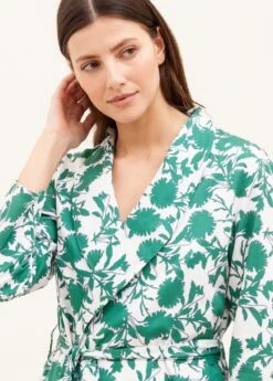 Calypso Dressing Gown -Fashion Pajama Shop floral print dressing gown c