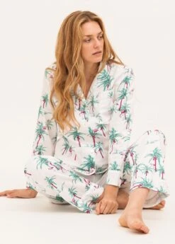 Flamingo Pyjamas -Fashion Pajama Shop french seamed pyjamas flamingo
