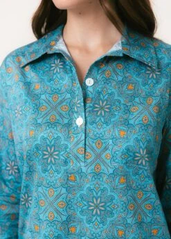 Rhapsody Nightshirt -Fashion Pajama Shop geo print nightshirt r