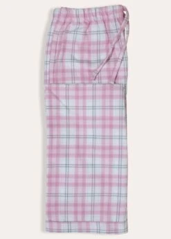 Ludlow Check Cotton Pyjamas (11-14yrs) -Fashion Pajama Shop girls pink check pj bottoms lc