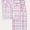 Ludlow Check Cotton Pyjamas (11-14yrs) -Fashion Pajama Shop girls pink check pyjamas lc