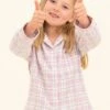 Bramley Check Pyjamas (2-10yrs) 2 Bramley Check Pyjamas (2-10yrs) -Fashion Pajama Shop girls pretty cotton pyjamas bc
