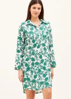 Calypso Nightshirt -Fashion Pajama Shop green cotton nightshirt c