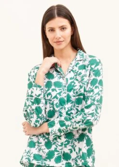 Calypso Pyjamas -Fashion Pajama Shop green cotton pyjamas c