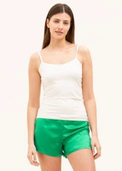 Emerald Green Silk PJ Shorts