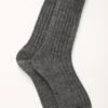 Alpaca Bed Socks - Natural Grey -Fashion Pajama Shop grey bed socks