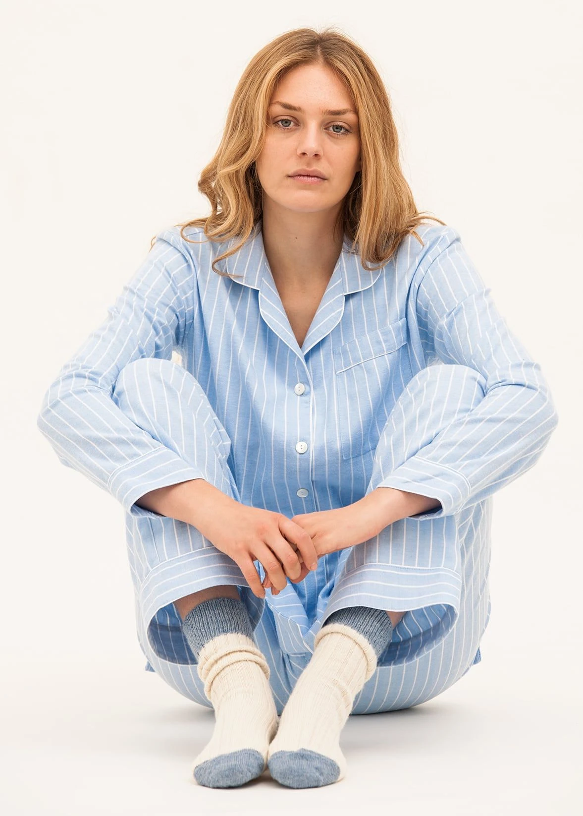 Alvie Blue Stripe Pyjamas 4 Alvie Blue Stripe Pyjamas - Image 2
