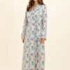 Aurora Dressing Gown -Fashion Pajama Shop luxury cotton dressing gown a