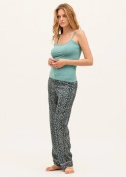 Seville Blue Silk Pyjama Bottoms