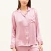 Slipper Pink Silk Pyjamas -Fashion Pajama Shop luxury silk pyjamas pink sp