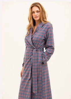 Dorney Check Wool Dressing Gown