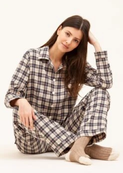 Hambledon Check Wool Blend Pyjamas