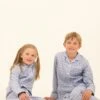 Sandwood Check Wool Blend Pyjamas (2-10yrs) -Fashion Pajama Shop matching pyjamas sc2