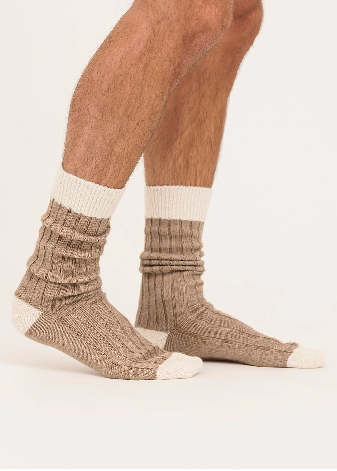 Men's Alpaca Bed Socks - Undyed Shades 5 Men's Alpaca Bed Socks - Undyed Shades - Image 3