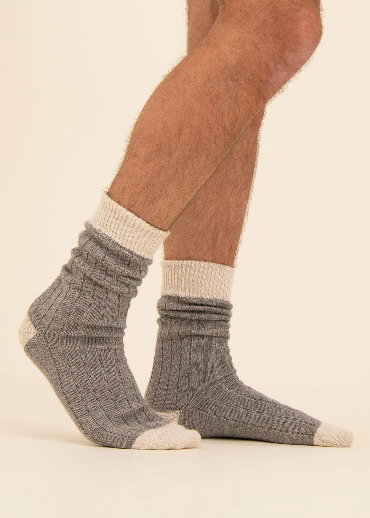 Men's Alpaca Bed Socks - Undyed Shades 4 Men's Alpaca Bed Socks - Undyed Shades - Image 2