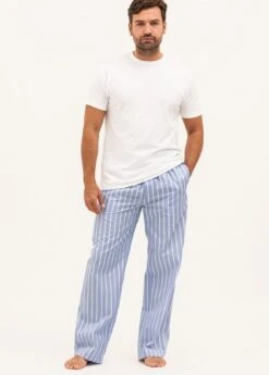 Boys Toys PJ Trousers -Fashion Pajama Shop mens blue cotton pyjama bottoms