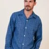 Cromarty Organic Check Pyjamas 1 Cromarty Organic Check Pyjamas -Fashion Pajama Shop mens blue organic cotton pyjamas co