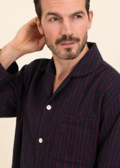 Ventnor Stripe Pyjamas 9 Ventnor Stripe Pyjamas -Fashion Pajama Shop mens blue striped pyjamas vs2