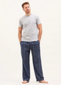 Arundel Stripe Pyjama Trousers -Fashion Pajama Shop mens british made pj bottoms as