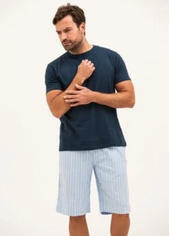 Alvie Blue Stripe Pyjama Shorts