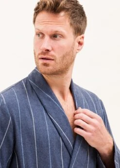 Fashion Pajama Shop -Fashion Pajama Shop mens brushed cotton dressing gown as