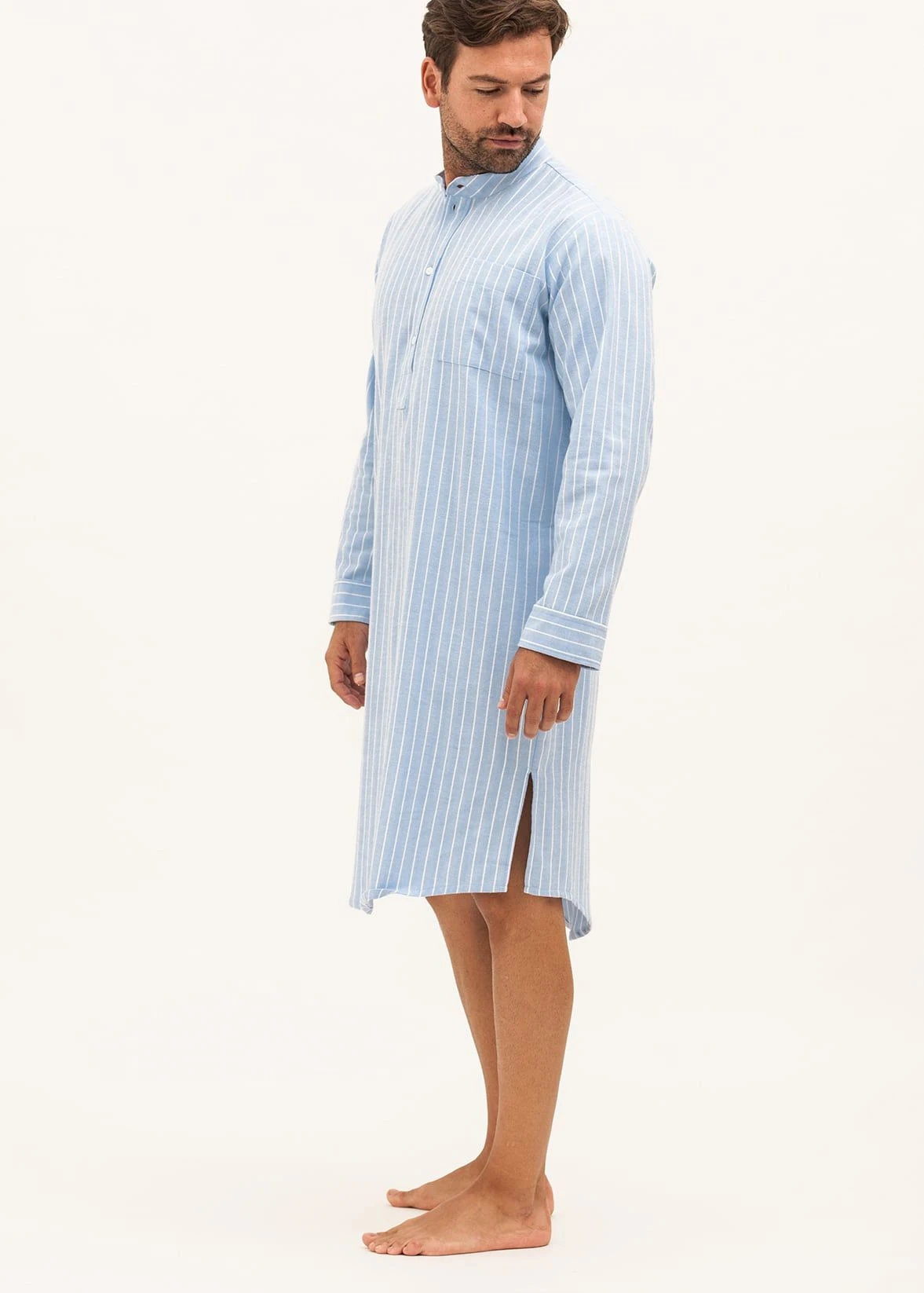 Alvie Blue Stripe Nightshirt 5 Alvie Blue Stripe Nightshirt - Image 3