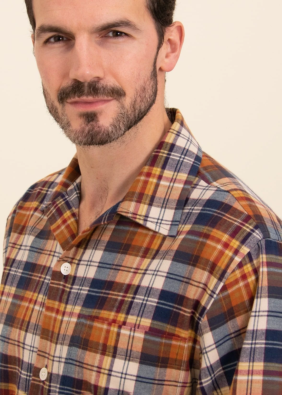 Findhorn Organic Check Pyjamas 5 Findhorn Organic Check Pyjamas - Image 3