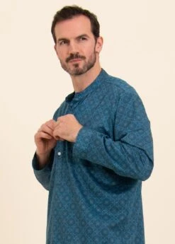 Deep Rhapsody Nightshirt -Fashion Pajama Shop mens designer print nightshirt dr