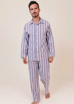 Southsea Stripe Tencel Pyjamas -Fashion Pajama Shop mens eco pyjamas ss