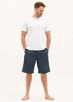 Fishy Business Pyjama Shorts -Fashion Pajama Shop mens fish print pj shorts 2