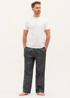 Midnight Garden PJ Trousers -Fashion Pajama Shop mens floral print pyjama bottoms mg 1