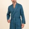 Deep Rhapsody Dressing Gown -Fashion Pajama Shop mens high quality cotton dressing gown dr