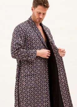 Limelight Dressing Gown 11 Limelight Dressing Gown -Fashion Pajama Shop mens lined cotton dressing gown l