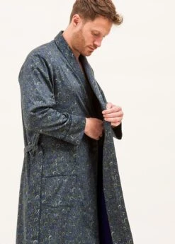 Fashion Pajama Shop -Fashion Pajama Shop mens lined dressing gown mg