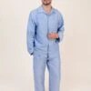 Brighton Blue Linen Pyjamas