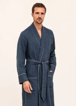 Fashion Pajama Shop 12 Prussian Blue Dressing Gown