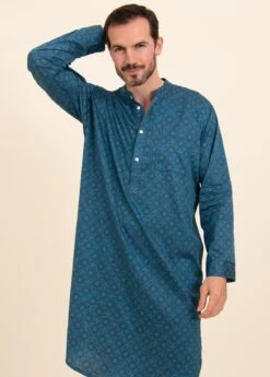 Deep Rhapsody Nightshirt -Fashion Pajama Shop mens luxury cotton nightshirt dr