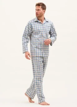 Lambourn Check Pyjamas -Fashion Pajama Shop mens luxury cotton pyjamas lc 1
