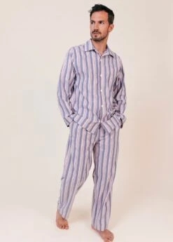 Southsea Stripe Tencel Pyjamas -Fashion Pajama Shop mens lyocell pyjamas ss