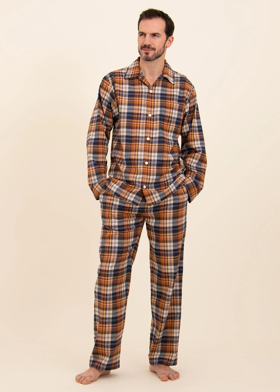 Findhorn Organic Check Pyjamas 7 Findhorn Organic Check Pyjamas - Image 5