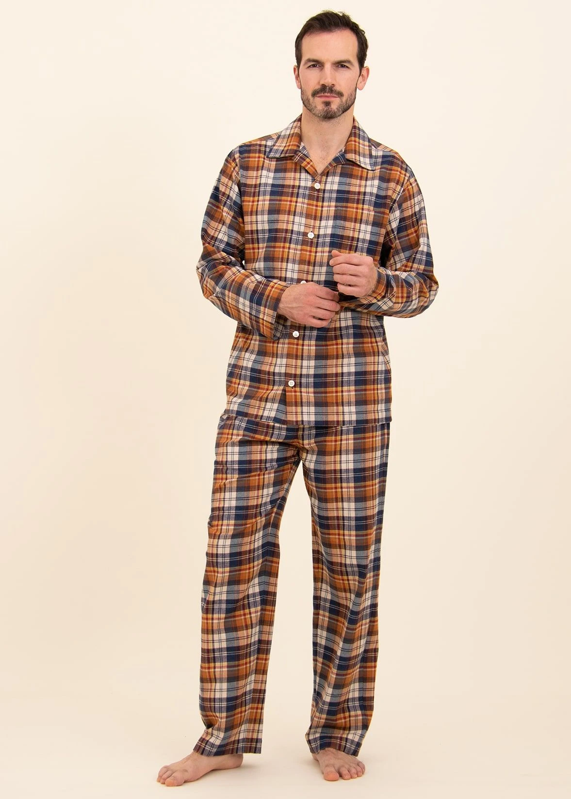Findhorn Organic Check Pyjamas 4 Findhorn Organic Check Pyjamas - Image 2