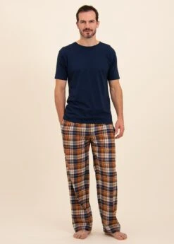Findhorn Organic Check PJ Trousers -Fashion Pajama Shop mens organic pyjama bottoms fc3