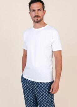 Botany Blue Paisley Pyjama Bottoms -Fashion Pajama Shop mens paisley pyjama bottoms bb 3