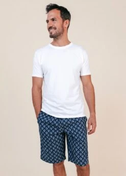 Botany Blue Paisley Pyjama Shorts