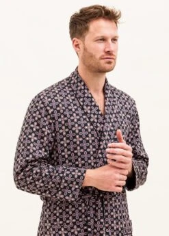Limelight Dressing Gown 13 Limelight Dressing Gown -Fashion Pajama Shop mens printed cotton dressing gown l
